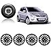 Auto Pearl-Premium Quality Car Full Black Wheel Cover Caps Black 14 inches Press Type Fitting For - Hyundai i20 RS.1399.00