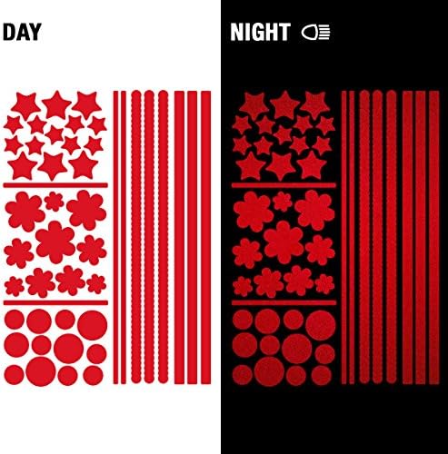 WANDKINGS Reflective bike stickers SafeRAD for road safety - RED