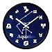 Produktbild OOFYHOME Wanduhr 12 Constellation Persönlichkeit Uhr Mode Uhr Stille Nicht tickende Runde Uhr Wanddekoration Für Wohnzimmer Schlafzimmer Büro Küche-Metallrahmen , S