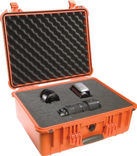 Peli 1550 Case with Foam - Orange