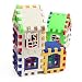 Fusino 24Pcs Children Puzzle Inserted Plastic Building Blocks Assembled Blocks for Kindergarten Kids Preschool Toys