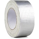 G&uuml;ncel&Ccedil;arşı 5cm x 2 Mt Y&uuml;ksek Sıcaklık Dayanan Su Ge&ccedil;irmez Al&uuml;minyum Folyo &Ccedil;amur Bant, &Ccedil;atı Duvar &Ccedil;atlak Onarıcı Yalıtım, 2 M