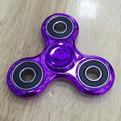 Tri Fidget Spinner Hand Spinner Fidget Toys Electroplated 3D Hand Fidget Spinner Prime Hand Spinner EDC Hand Spinner EDC Bearing Stress Toys (Purple) Tri Fidget Spinner Hand Spinner Fidget Toys Electroplated 3D Hand Fidget Spinner Prime Hand Spinner EDC Hand Spinner EDC Bearing Stress Toys (Purple)