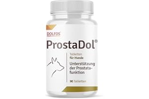 DOLFOS PETS ProstaDol, 90 Tablets for Dogs, Prostate Dog & Urinary Tract Support, with Pumpkin Seed, Cranberry Dog, Natural Dietary Supplement for Incontinence & Bladder Weakness