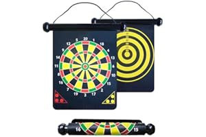 SPORT1 ONE THE SPORT MAKER Sport1 Bersaglio arrotolabile e magnetico. Bersaglio freccette 24cm, freccette bersaglio con punta magnetica. Tiro al bersaglio salvaspazio 31x32cm. Dart game: bull's eye e targets.