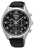 Seiko Herrenuhr Chronograph Quarz mit Lederarmband – SSB231P1