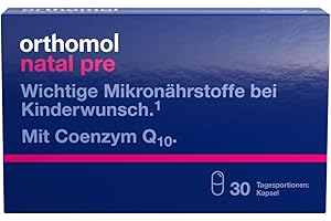 Orthomol Natal pre für Frauen mit Kinderwunsch - mit Vitamin B12, Folsäure und Zink - Unterstützung der Fruchtbarkeit - Kapseln à 30 x Tagesportionen