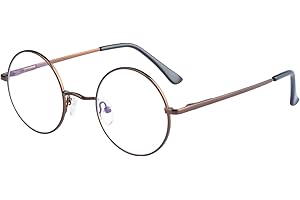 LJCZKA okulary niebieskie okrągłe męskie i żeńskie oprawki do komputera światło niebieskie metalowe przed zmęczeniem wizualnym