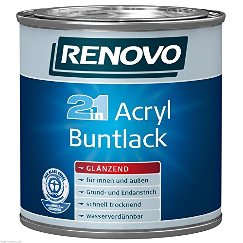 Acryl-Buntlack Nussbraun 0,75 Liter glänzend Acryllack (13,32 Euro/Liter)