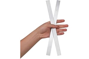 HOSIFIY 2 Pieces Square Aluminum Bar, 4 mm Thickness X 10 mm Width X 305 mm Length Square 6061 Aluminum Flat Plate for Industry Building