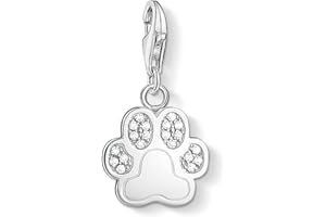 THOMAS SABO Damen Charm-Anhänger Schmetterling weiße Steine Charm Club 925 Sterlingsilber 1862-051-14