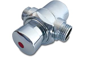 EXPRESS WATER Grifo de botón no temporizado, control de rodillo, patas, mano para fregaderos, duchas, fuentes 1/2"