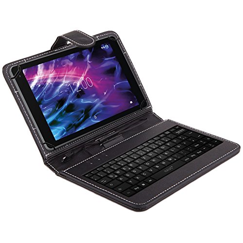 Tastatur für Medion Lifetab X10311 P9702 X10302 P10506 P10505 P10356 P10326 P10400 Schutzhülle Keyboard-Case QWERTZ Standfunktion Micro USB - 2