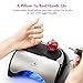 Nail Lamp, USpicy 48W LED UV Nail Dryer for Gel Based Polishes with Automatic Sensor, Pull-down Cover, Acrylic Plate, USB Light, and Three Timer Settings (30s, 60s, 120s)