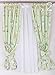 DECORATIVE BABY ROOM CURTAINS - In Matching Pattern for Baby Cot Bedding Set - On Ladders Green
