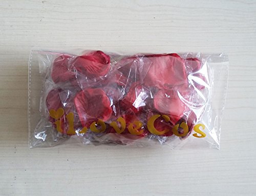 iLoveCos Künstliche Blumen Rosenblätter Rosenblüten Farbe Hochzeit Party 2000 Stück (rot) - 5