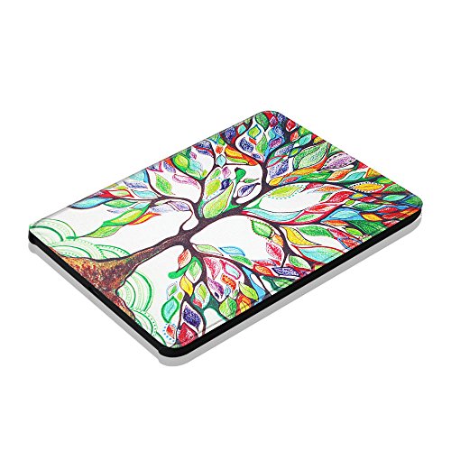 Kindle Voyage Hülle Case – Fintie Ultra Slim Lightweight Schutzhülle Tasche Cover mit Auto Schlaf / Wach Funktion Standfunktion nur geeignet für Kindle Voyage, Liebesbaum - 6
