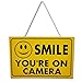Produktbild Smile You're on Camera Yellow Warning Sign (BS11)