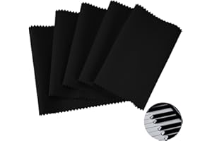 Linkidea Piano Keyboard Anti Dust Key Cover, Fabric Key Cover Cloth Soft Dustproof for 88 Keys Acoustic & Digital Piano and Electronic Keyboard (Classic Black)