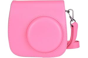 Eyeon Custodia protettiva in pelle PU morbida con tracolla regolabile rimovibile e tasca per fotocamera istantanea Fujifilm Instax Mini 9 Mini 8 Mini 8+