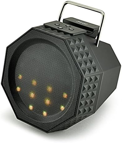 Portable Mini Speakers, Fozela Bluetooth 4.0 Smart Spectrum LED Speaker, Wireless Stereo HIFI Speaker with APP Control for iPhone, Samsung, Sony, LG, HTC and more (black)