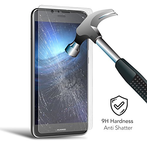 UTECTION 2X Huawei P10 Lite Protector de Pantalla de Cristal Templado    Protecci  n Anti-Golpes y ara  azos    Sin Burbujas    Vidrio producido  peque  o Que el Display Debido a los Bordes curvos 
