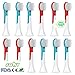 Produktbild Sohv® Ersatz Aufsteckbürsten, Kompatibel Mit Philips Sonicare HX6034/33HX6032For Kids Aufsteckbürsten, Für Kinder Ab 4 Jahren,Standard,12 Stück(3er-Pack)[4,8,12,16,20,24,28,32Stück Verfügbar],türkis