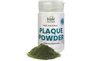 Plaque Off Powder for Dogs 200g - Natural Dog Food Topper & Dental Aid Supplement for Teeth & Nutrition - Plaque remover for Dogs - Vale Pet Foods