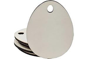 WOODLAND MAIL 20 x Ostereier aus Holz zum Verzieren und Aufhängen