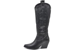 IF Fashion Stivali Cowboy Western Texani Scarpe da Donna A Punta Camperos LY80-12