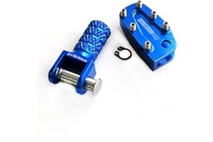 crazy sport Schalthebelspitze Bremspedal Step Cleat Nieten für Suzuki DRZ400 DRZ400S DRZ400SM DRZ400E DRZ250 DRZ 400 400S Motorradzubehör Aluminium (blau)