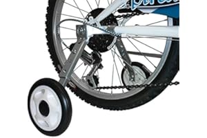 MV-TEK Rotelle stabilizzatrici Regolabili 16'' - 24'' per Bici con Cambio (Rotelle Stabilizzatori)