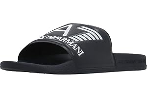 Emporio Armani EA7 Logo Sliders White