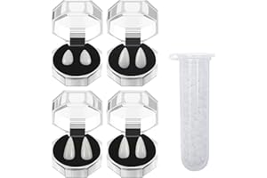 ANIEPAA 5 Stücke Vampir Fangs Kit 4 Größen Custom Fangs Vampire Zähne für Cosplay Party Requisiten Halloween Party Zähne