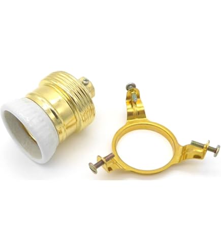 Campanella Paralume In Vetro - Ricambio Per Lampade, H 10.5 Cm, Ø 13.5 Cm, Ferro E Ottone, Made In Italy - Foto 10