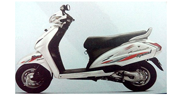 Motopart 1 Set Scooter Graphics 2 Side Decal Red Sticker For Honda Activa Aviator Dio Item Id 45 Amazon In Car Motorbike