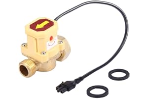 HILITAND G3/4-G1/2 Interrupteur de Débit Réglable Interrupteur Contrôle de Débit Réglable Interrupteur de Débit Automatique 220v Interrupteur de Capteur de Débit