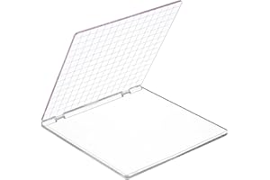 PH PandaHall Acrylic Stamp Block 5.9x6.1 Inch Perfect Positioning Stamping Platform Card Making Supplies Scrapbook Paper Craft Stamping Tool with Grid Lines Back to School Supplies Stationery Supplies