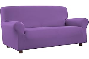 BANZAII TEXTILE INNOVATOR ONLINE Banzaii Copridivano 3 Posti Lilla - Elasticizzato Antimacchia - Estensibile da 150 a 200 cm con braccioli sagomati - Made in Italy