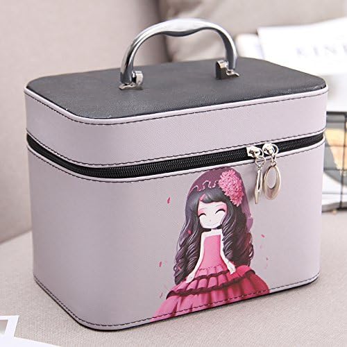 South Korea large capacity makeup bag, cosmetic box, large skin care product storage box,Large black girl