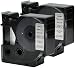 Produktbild 2 Kassetten D1 45812 schwarz auf silber 19mm x 7m Schriftband kompatibel für DYMO LabelManager LM 100 150 160 200 210D 260 280 300 350 350D 360D 400 420P 450 500TS PC2 PnP LabelWriter LW 400 450 Duo