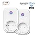 Produktbild Smart Steckdose, Delicacy Smart Socket Ferngesteuerte Steckdose, Smart Wireless Plug funktioniert mit Alexa Echo/Echo Dot,Android und IOS Smartphone(2 pack)