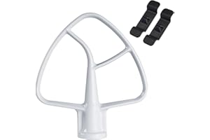 MOLOUDAN Flat Mixer Attachment for KitchenAid 4.5-5 Quart Medium Food Processors with Tilting Motor Head, K45B Whisk Accessories