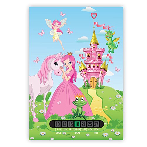 A5 Princess Nursery and Baby Room Thermometer