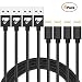 Produktbild Aioneus iPhone Ladekabel [1m+1.5m+1.5m+2m, 4 Pack] Nylon geflochten Lightning Kabel Kompatibel mit iPhone X/XR/XS/X MAX/8/7/6/6S/5,iPad und mehr(Schwarz)