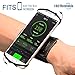 Produktbild yczc Sportarmband für iPhone X/8 Plus/8/7 Plus/7/6S Plus/6S/6/5S/SE, 180 Drehbar Sport Workout Handy Halterung für Samsung Galaxy S8/S7 Edge/S6, Google Pixel/Nexus 6P, LG und Mehr