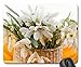 Produktbild White Flowers - primulas Mouse Pad,Flowers Non-Slip Mouse Pad Office Competitive Mouse Pad 18X22cm