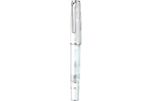 EROFA Hongdian N8 białe pióro wieczne, cienka stalówka Iridium, posrebrzana czapka z piórami, gładkie pisanie, akrylowe pióro z konwerterem i metalowym etui