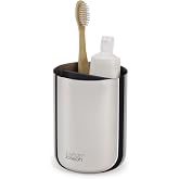 Joseph Joseph EasyStore - L&uuml;ks Paslanmaz &Ccedil;elik Diş Fır&ccedil;ası Tutucu Caddy Banyo Depolama, Standart &Ccedil;elik