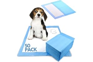 Discount Seller Puppy Training Pads 50 Packs (60x60cm) Multi-Layered Puppy Pads and Highly Absorbent Odour Locking Dog Pads—Anti-Slip and Disposable Incontinence Pads & Pee Pads for Dogs